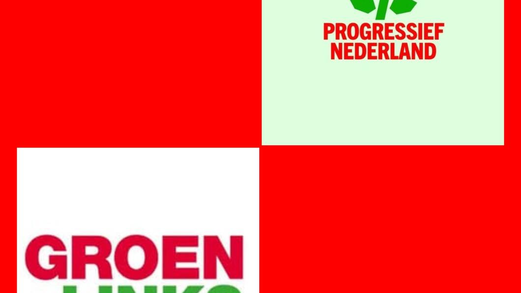 beide logo's groenlinks en progressief nederland