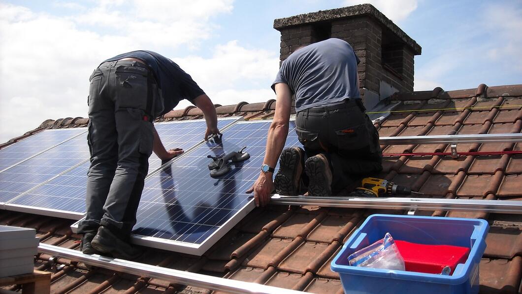 Werk zonnepanelen