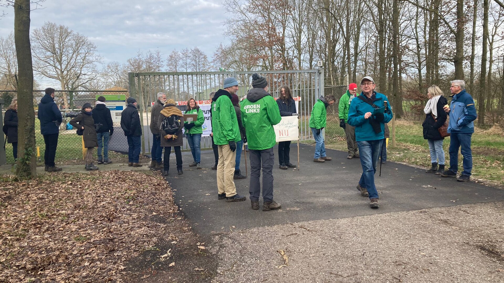 stil protest bij de NAM